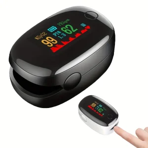 Finger Pulse Oximeter with SpO2 and Heart Rate Monitor