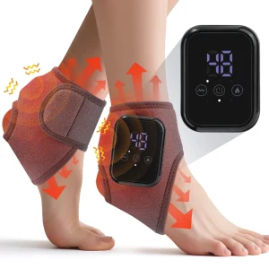 Heated Ankle Compression Brace with Massage & Heat